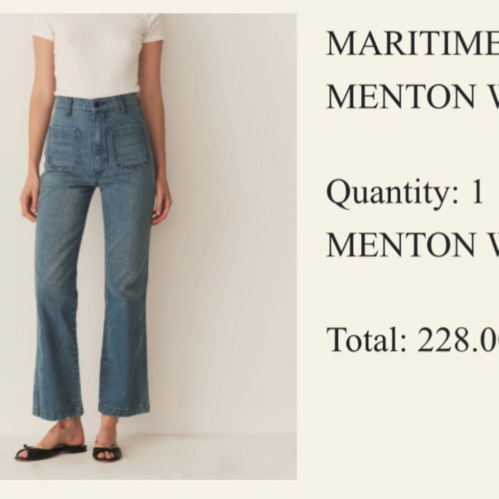 NWT Doen Maritime Women's Jeans